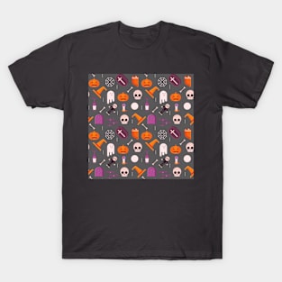 Poison Pumpkin Skull Halloween T-Shirt